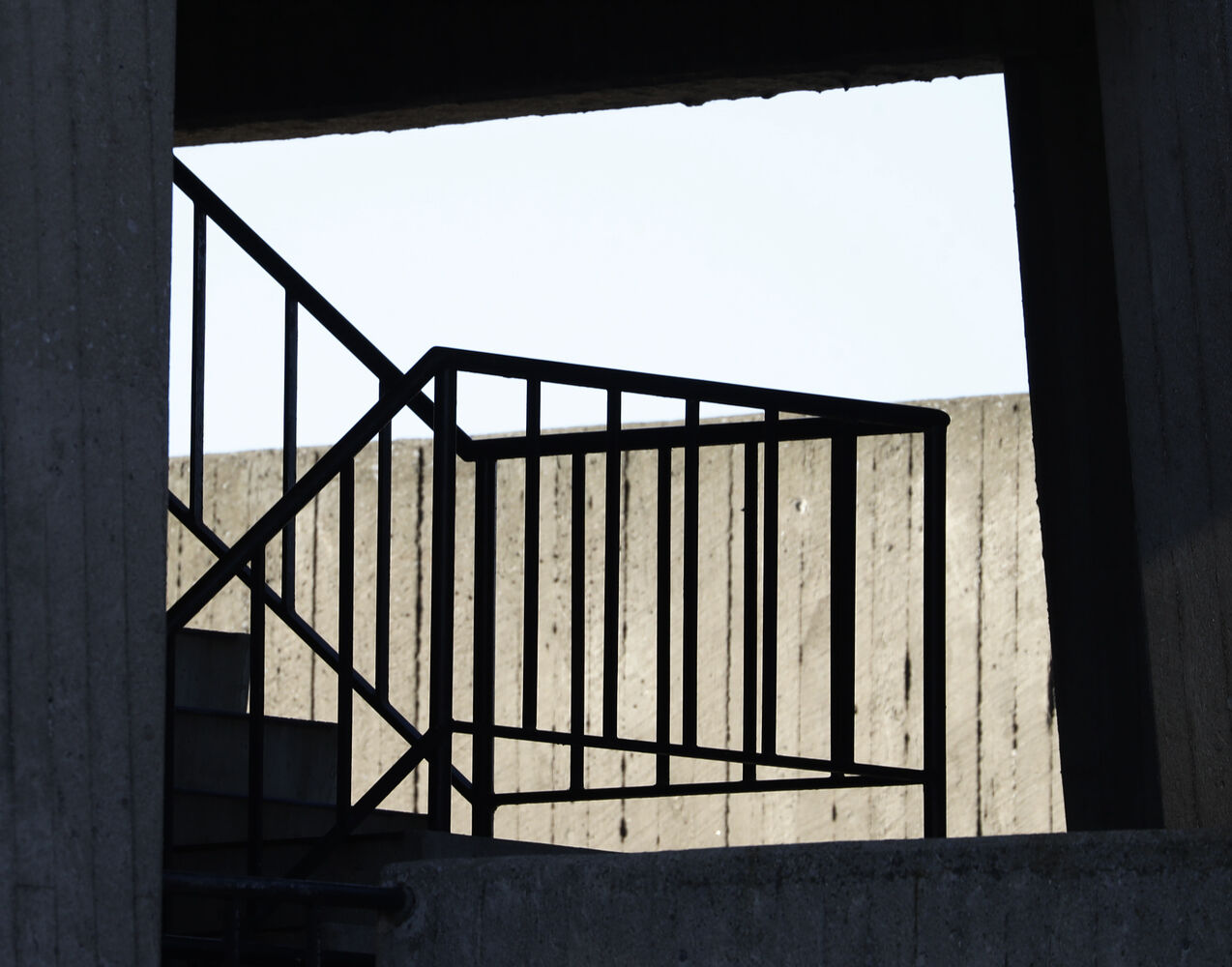 Stairway railing